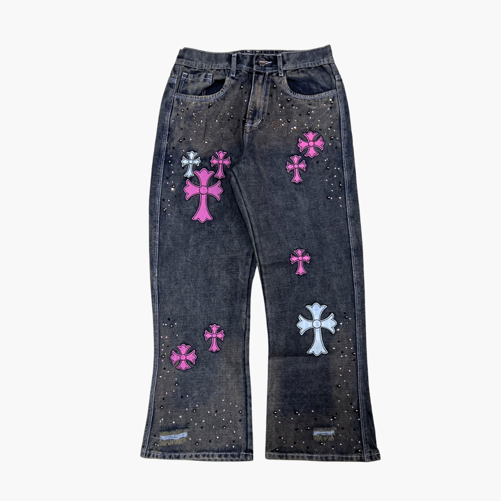 Flared Semi Baggy Jean ETERNAL | Jean Flared Semi Baggy de Moda Streetwear - Nodoka Magik