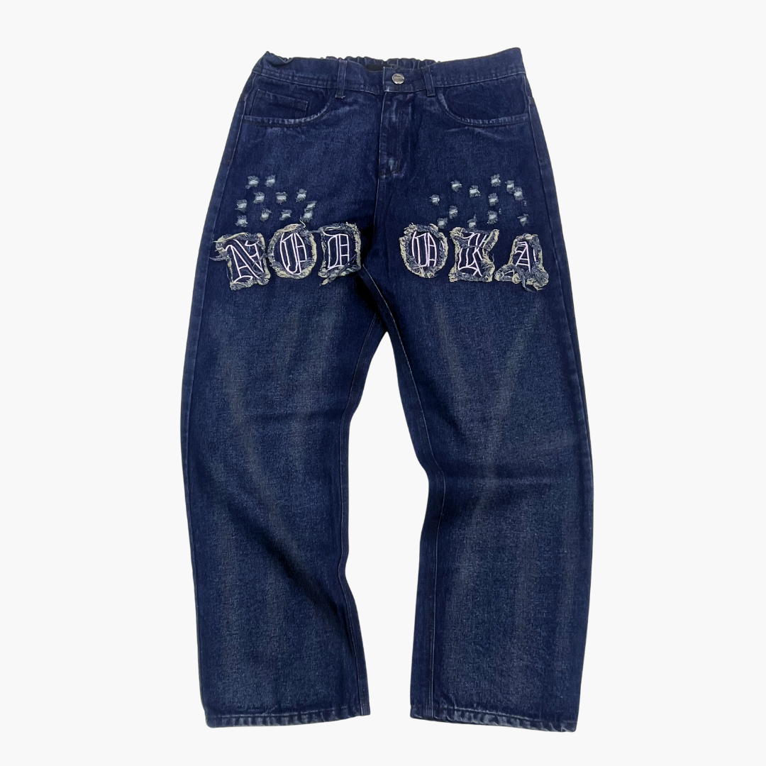 Semi Baggy Jean NODOKA ID | Jean Semi Baggy de Mezclilla Streetwear - Nodoka Magik