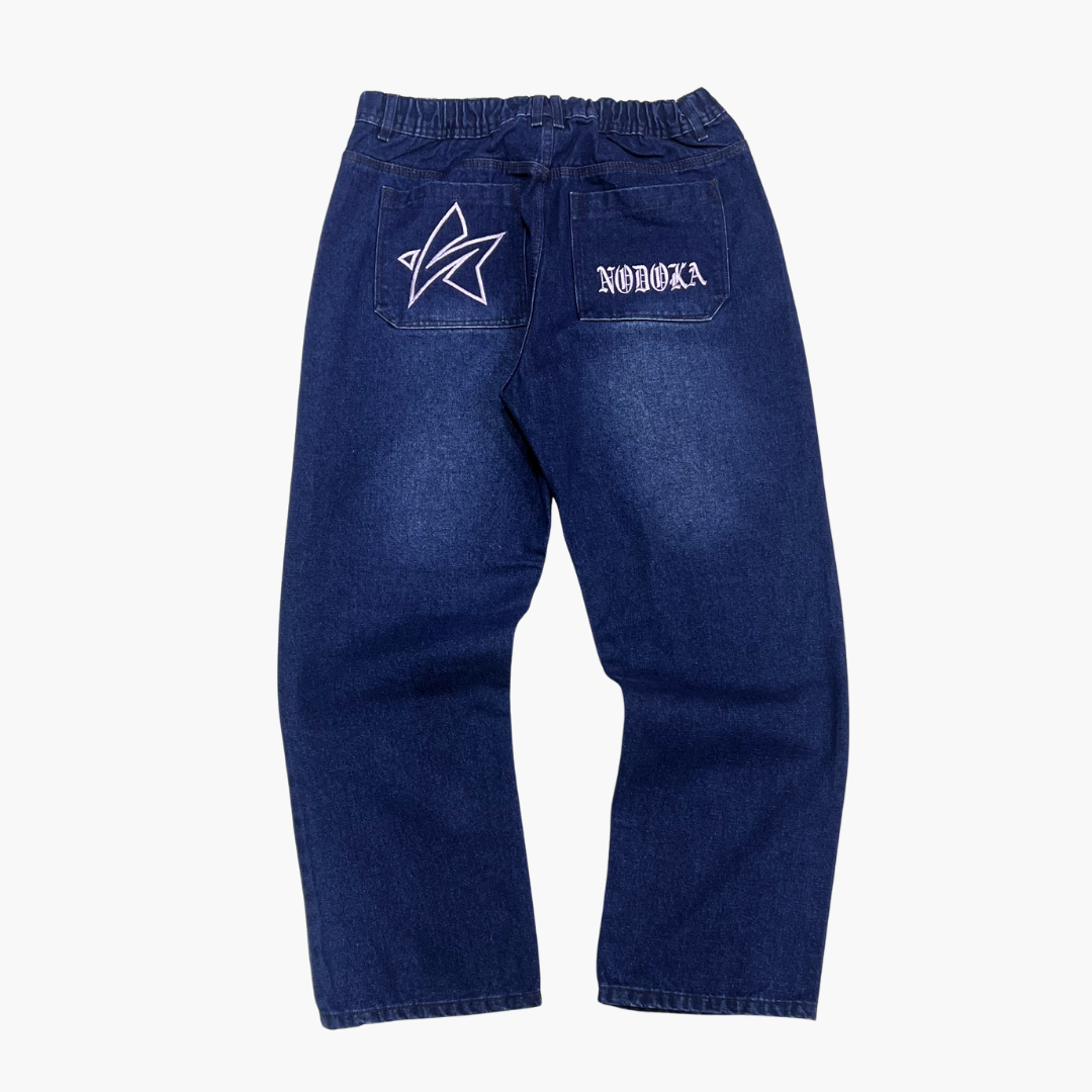Semi Baggy Jean NODOKA ID | Jean Semi Baggy de Mezclilla Streetwear - Nodoka Magik