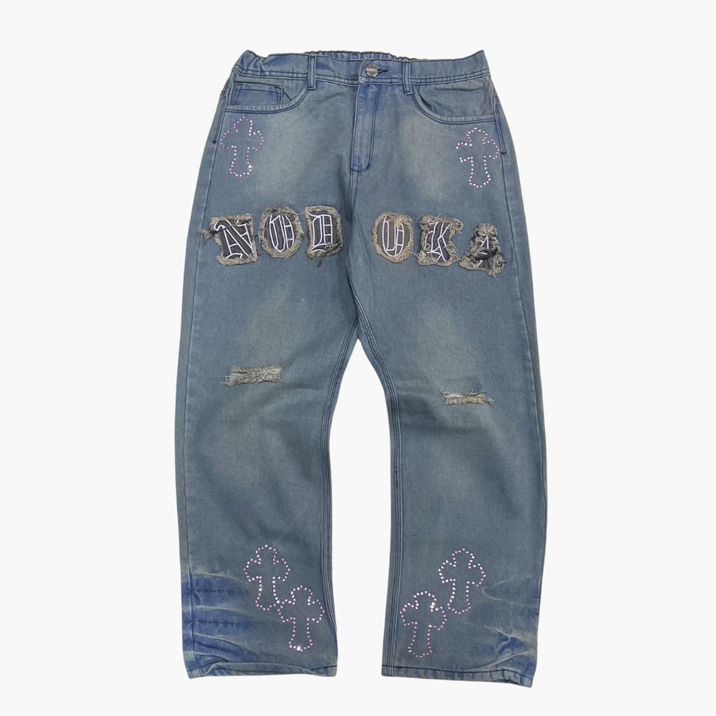 Semi Baggy Jean NODOKA ID | Jean Semi Baggy de Mezclilla Streetwear - Nodoka Magik