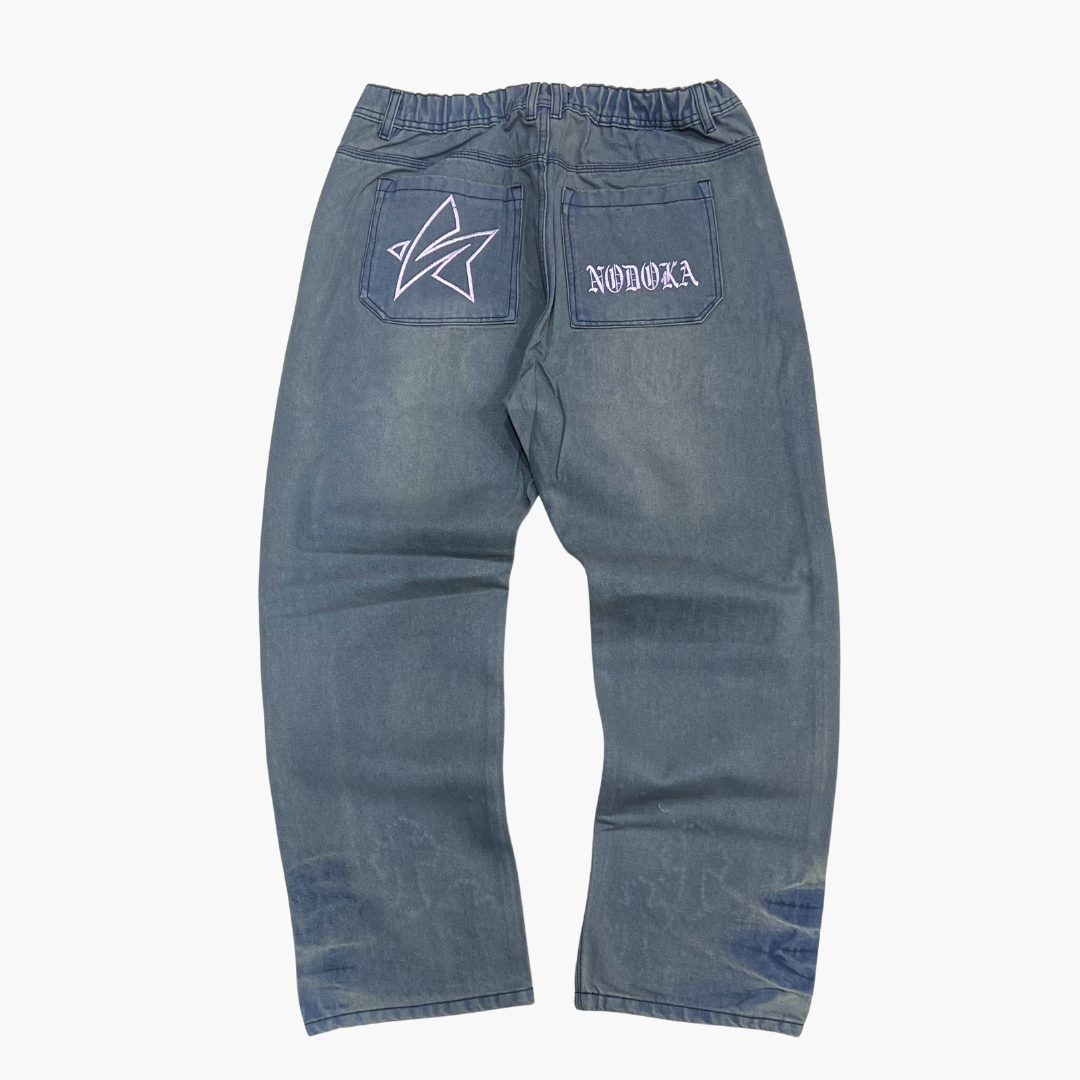 Semi Baggy Jean NODOKA ID | Jean Semi Baggy de Mezclilla Streetwear - Nodoka Magik