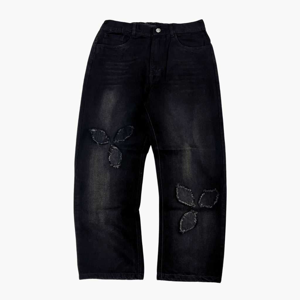 Semi Baggy Jean Eyes | Jean Semi Baggy de Mezclilla Streetwear - Nodoka Magik