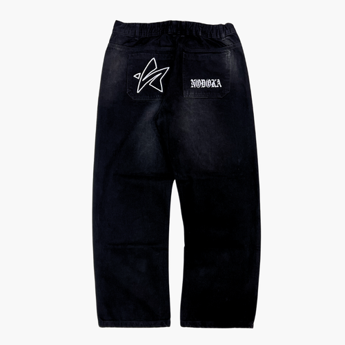 Semi Baggy Jean Eyes | Jean Semi Baggy de Mezclilla Streetwear - Nodoka Magik
