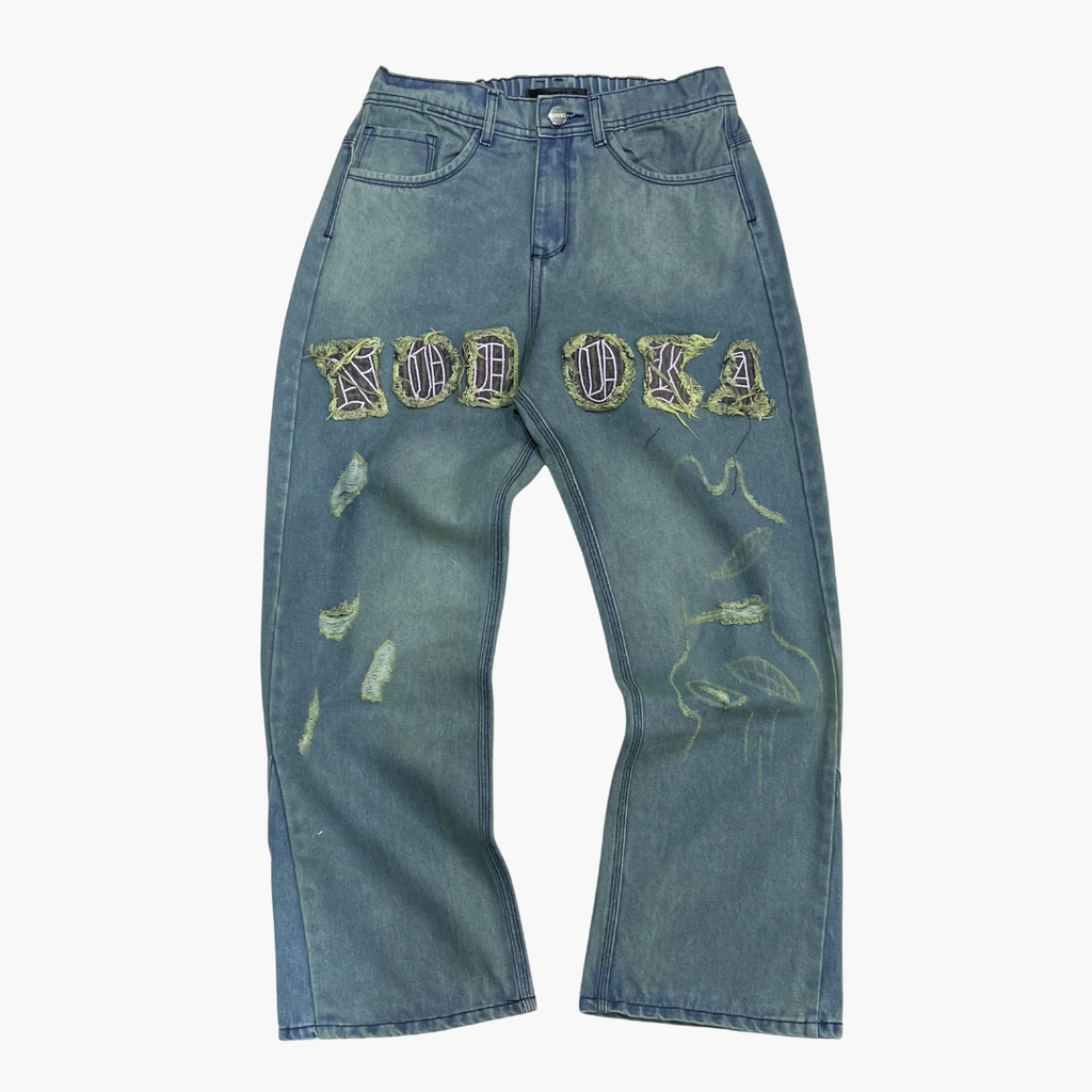 Flared Semi Baggy Jean NODOKA ID | Jean Acampanado Semi Baggy de Moda Urbana - Nodoka Magik