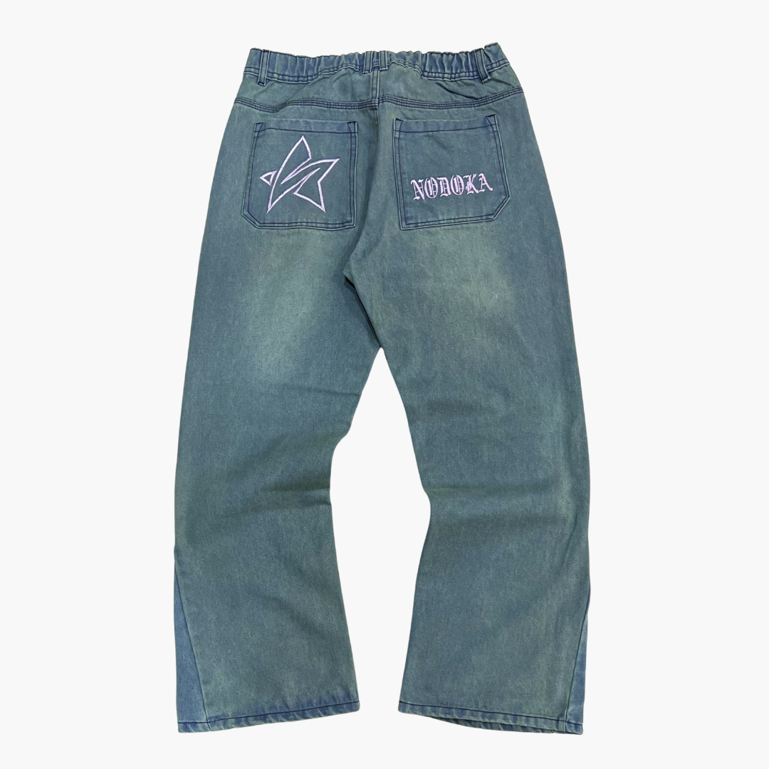 Flared Semi Baggy Jean NODOKA ID | Jean Acampanado Semi Baggy de Moda Urbana - Nodoka Magik