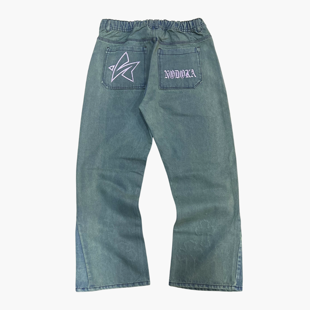 Flared Semi Baggy Jean NODOKA ID | Jean Acampanado Semi Baggy de Moda Urbana - Nodoka Magik