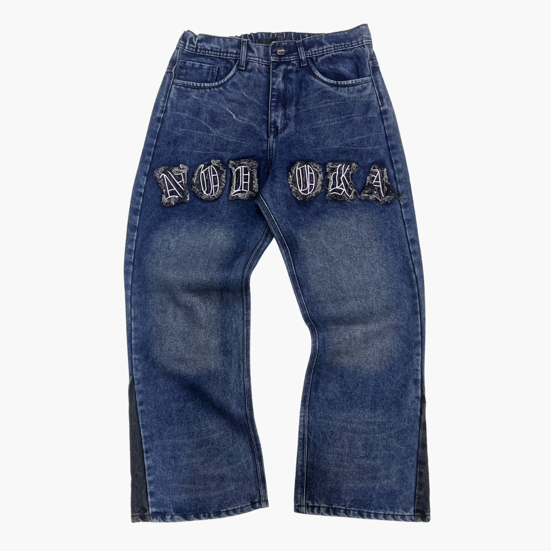 Flared Semi Baggy Jean NODOKA ID | Jean Acampanado Semi Baggy de Moda Urbana - Nodoka Magik