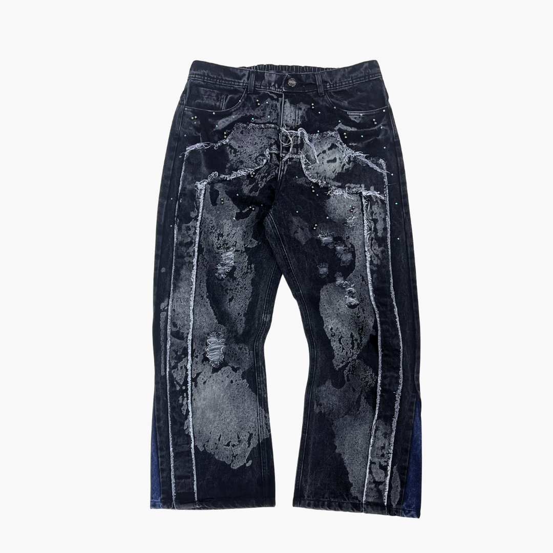 Flared Semi Baggy Jean | Jean Acampanado Semi Baggy de Moda Urbana - Nodoka Magik