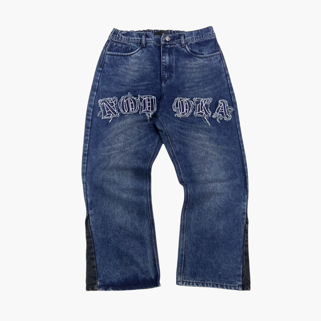 Flared Semi Baggy Jean NODOKA ID | Jean Acampanado Semi Baggy de Moda Urbana - Nodoka Magik