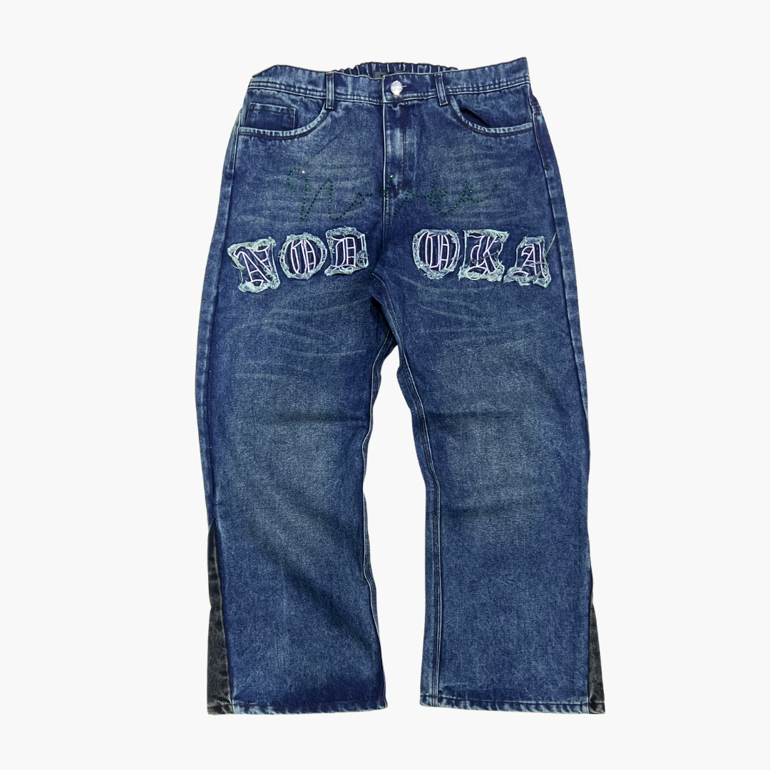 Flared Semi Baggy Jean NODOKA ID | Jean Acampanado Semi Baggy de Moda Urbana - Nodoka Magik