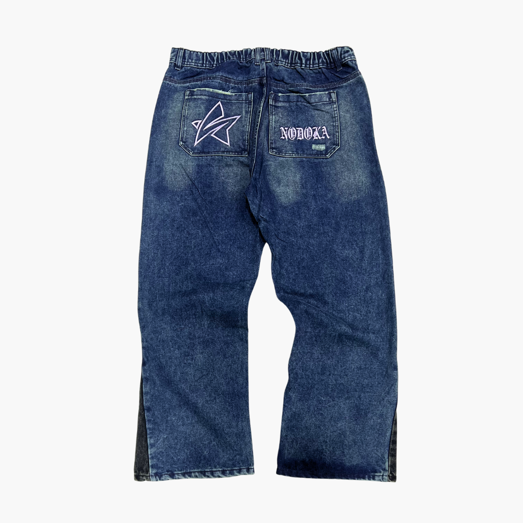 Flared Semi Baggy Jean NODOKA ID | Jean Acampanado Semi Baggy de Moda Urbana - Nodoka Magik