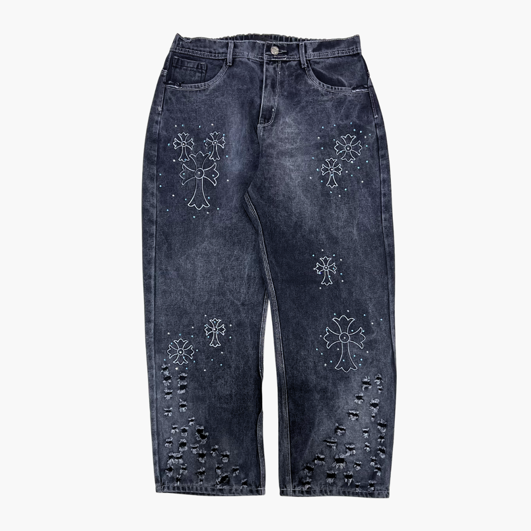 Baggy Jean ETERNAL | Jean Baggy Oversize de Moda Streetwear - Nodoka Magik