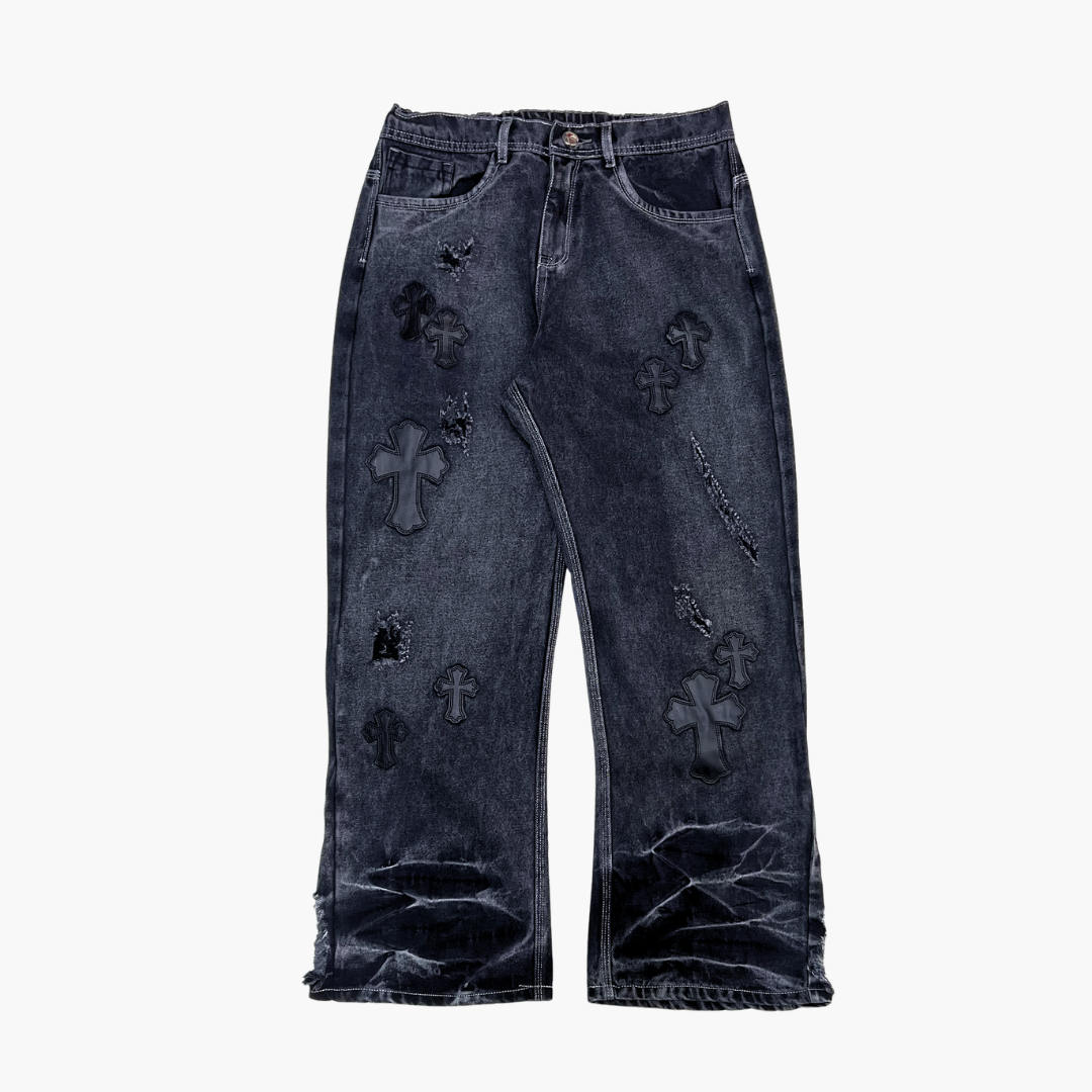 Flared Baggy Jean ETERNAL | Jean Acampanado Baggy de Estilo Retro - Nodoka Magik
