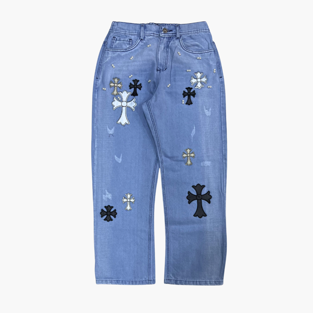 Semi Baggy Jean ETERNAL | Jean Semi Baggy de Moda Streetwear - Nodoka Magik