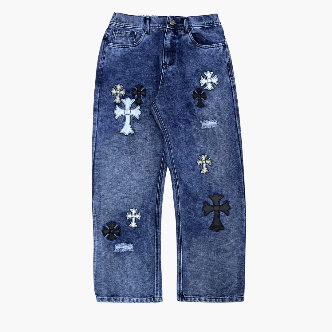 Semi Baggy Jean ETERNAL | Jean Semi Baggy de Moda Streetwear - Nodoka Magik