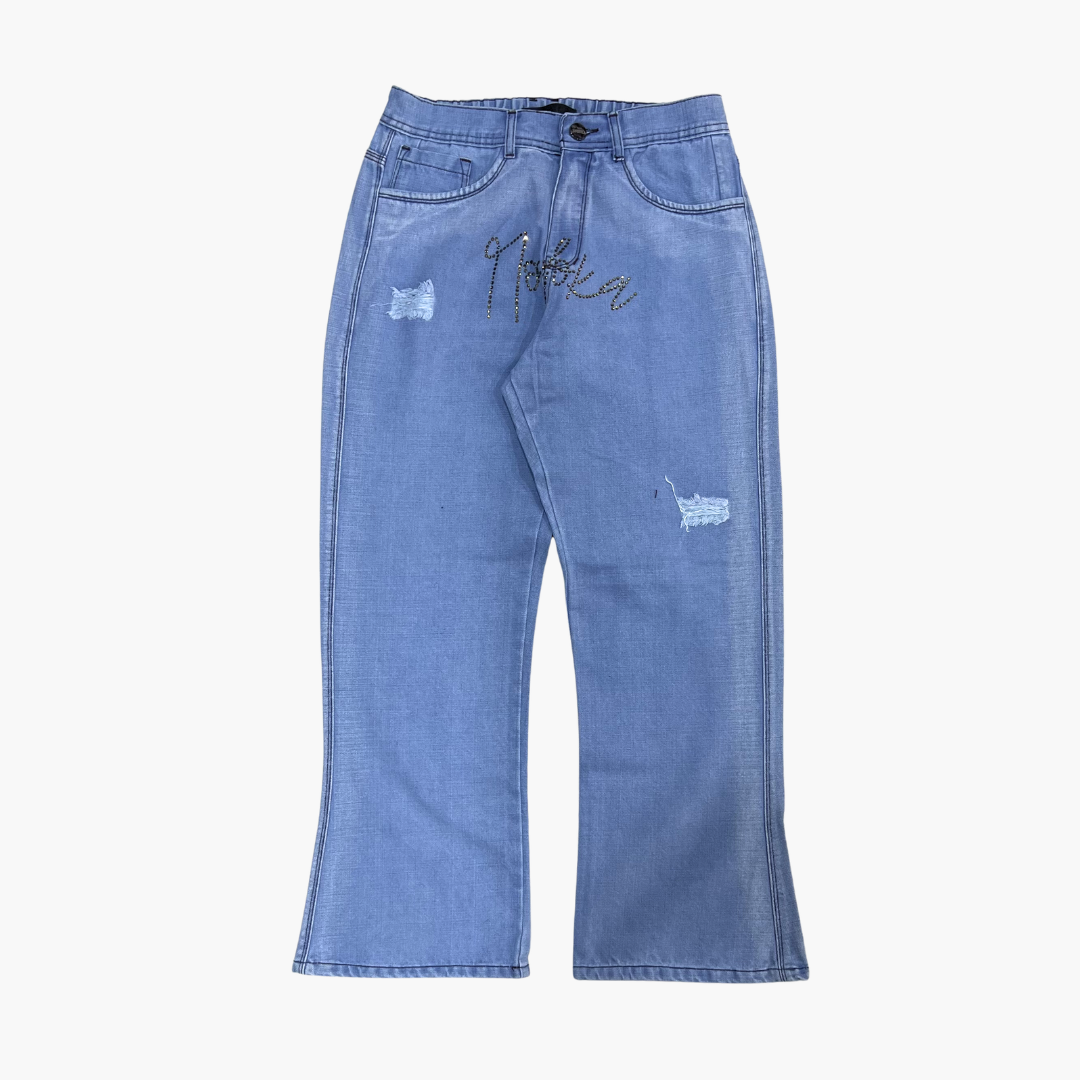 Flared Semi Baggy Jean Nodoka | Jean Flared Semi Baggy de Moda Streetwear - Nodoka Magik