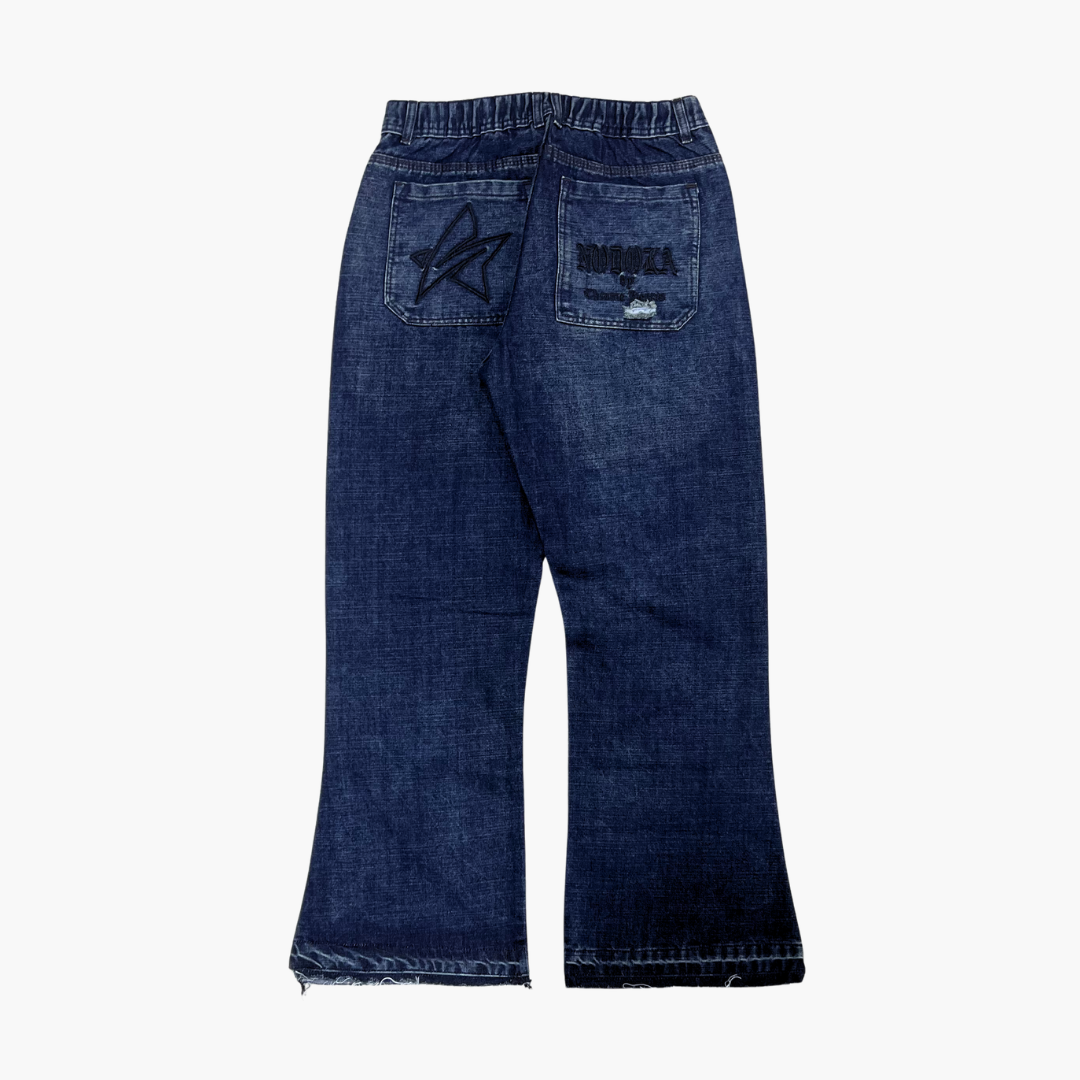 Flared Semi Baggy Jean Eyes | Jean Flared Semi Baggy de Moda Streetwear - Nodoka Magik