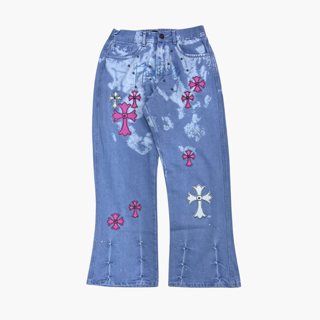Flared Semi Baggy Jean ETERNAL | Jean Flared Semi Baggy de Moda Streetwear - Nodoka Magik