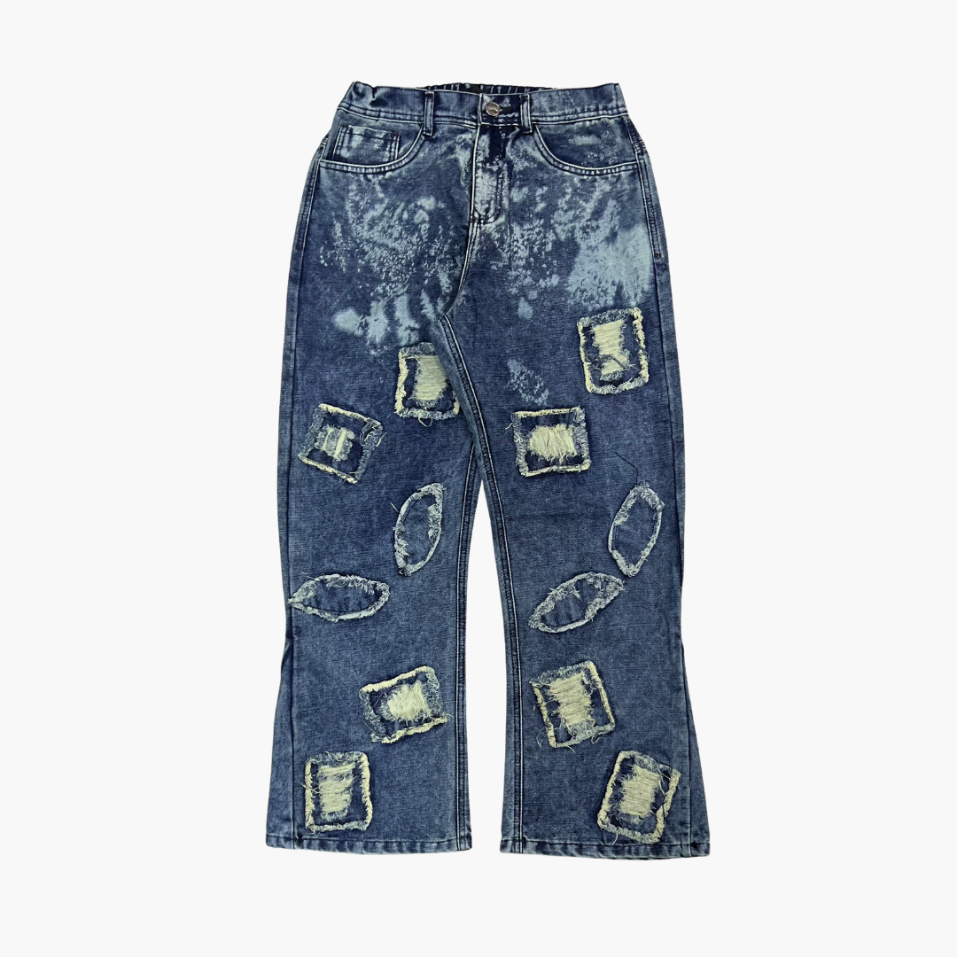 Flared Semi Baggy Jean Eyes | Jean Flared Semi Baggy de Moda Streetwear - Nodoka Magik