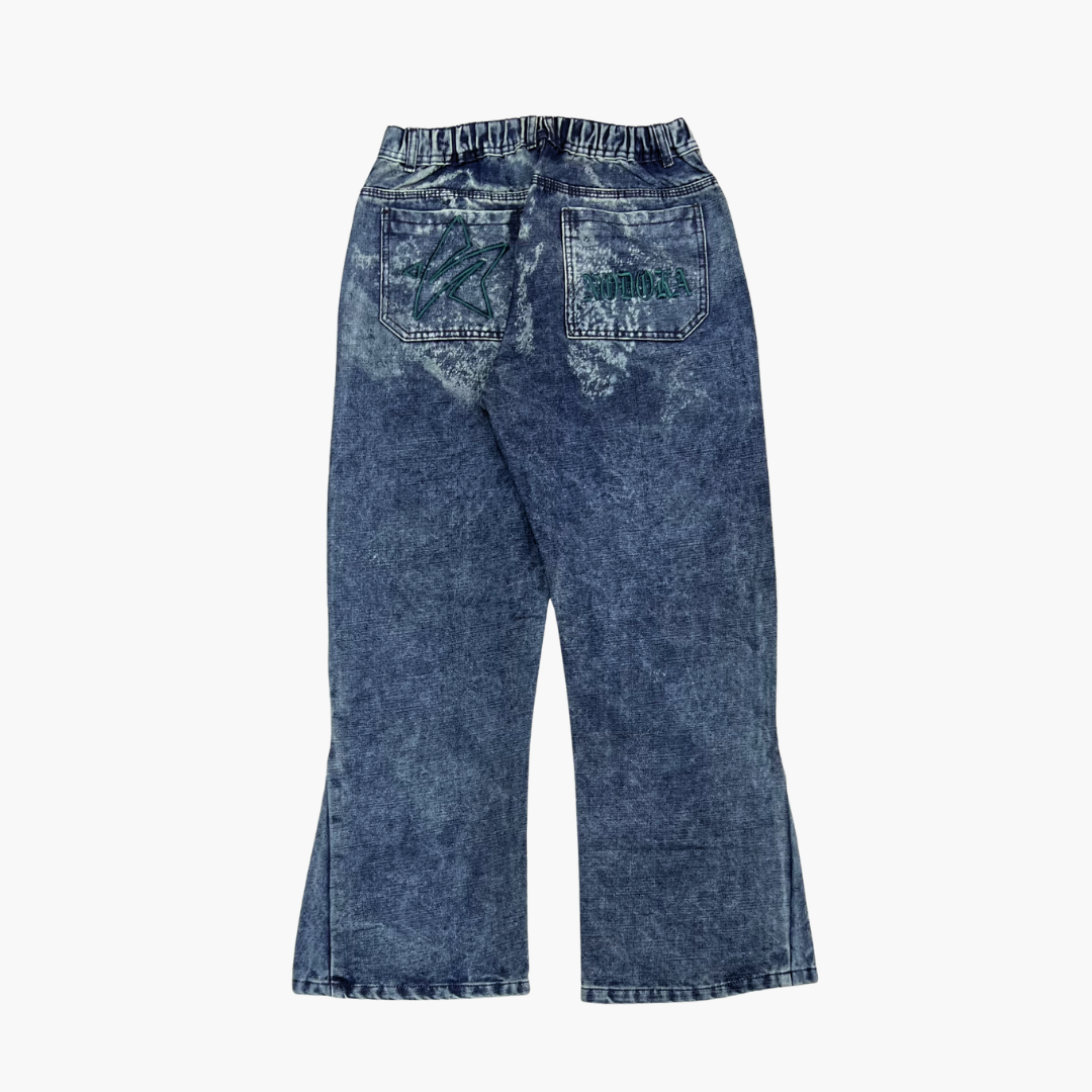 Flared Semi Baggy Jean Eyes | Jean Flared Semi Baggy de Moda Streetwear - Nodoka Magik