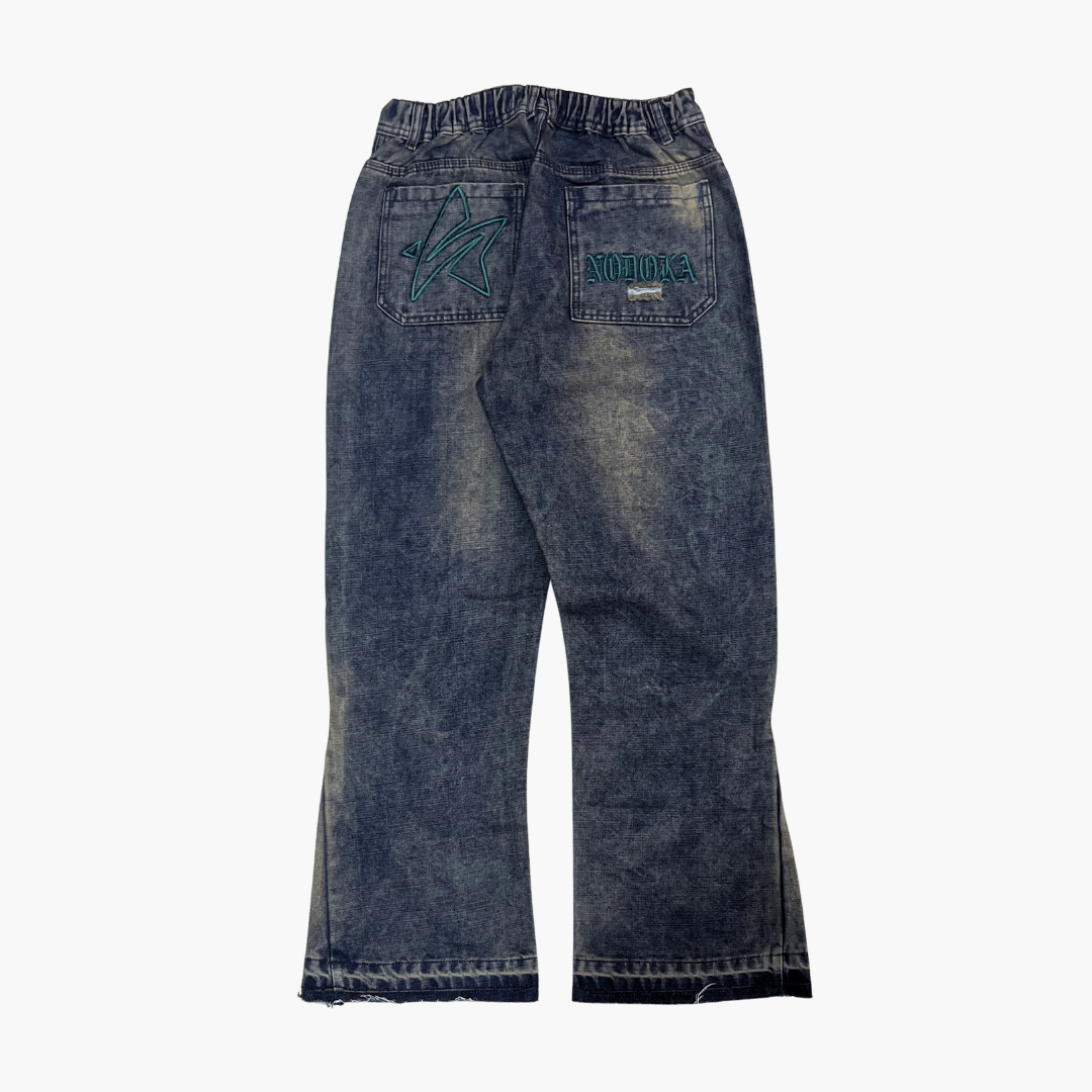 Flared Semi Baggy Jean | Jean Flared Semi Baggy de Moda Streetwear - Nodoka Magik