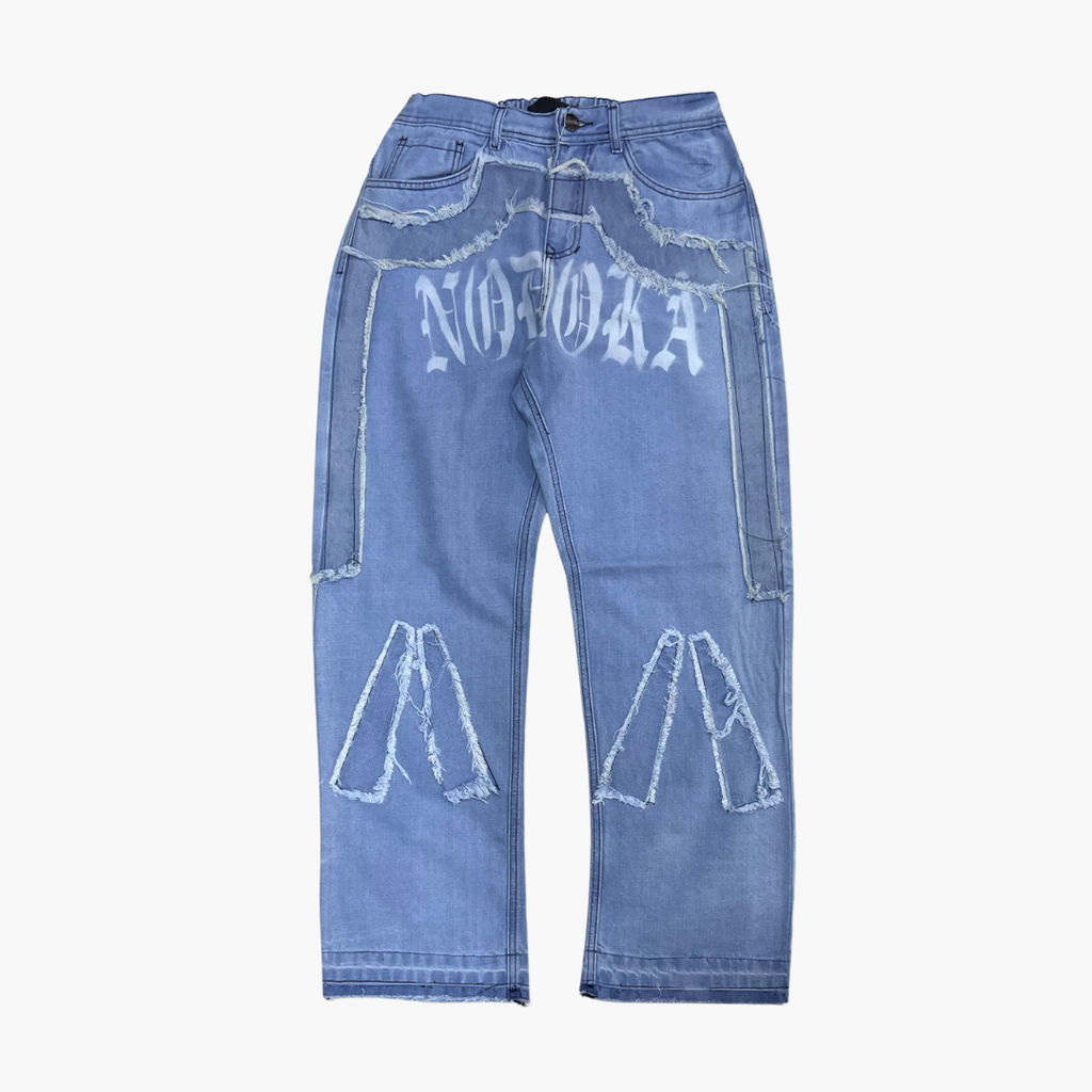 Semi Baggy Jean Ghost | Jean Semi Baggy de Moda Streetwear - Nodoka Magik