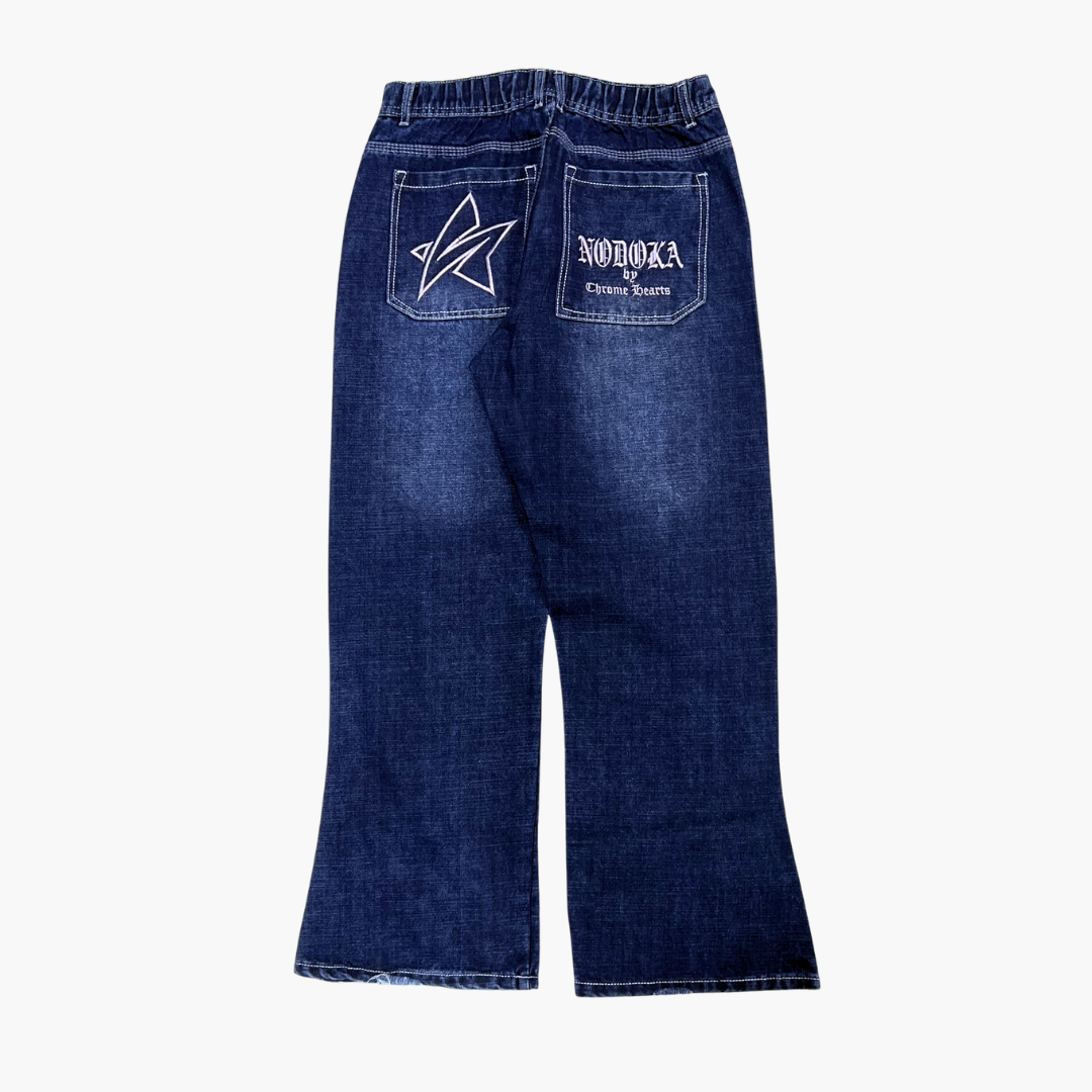 Flared Semi Baggy Jean ETERNAL | Jean Flared Semi Baggy de Moda Streetwear - Nodoka Magik