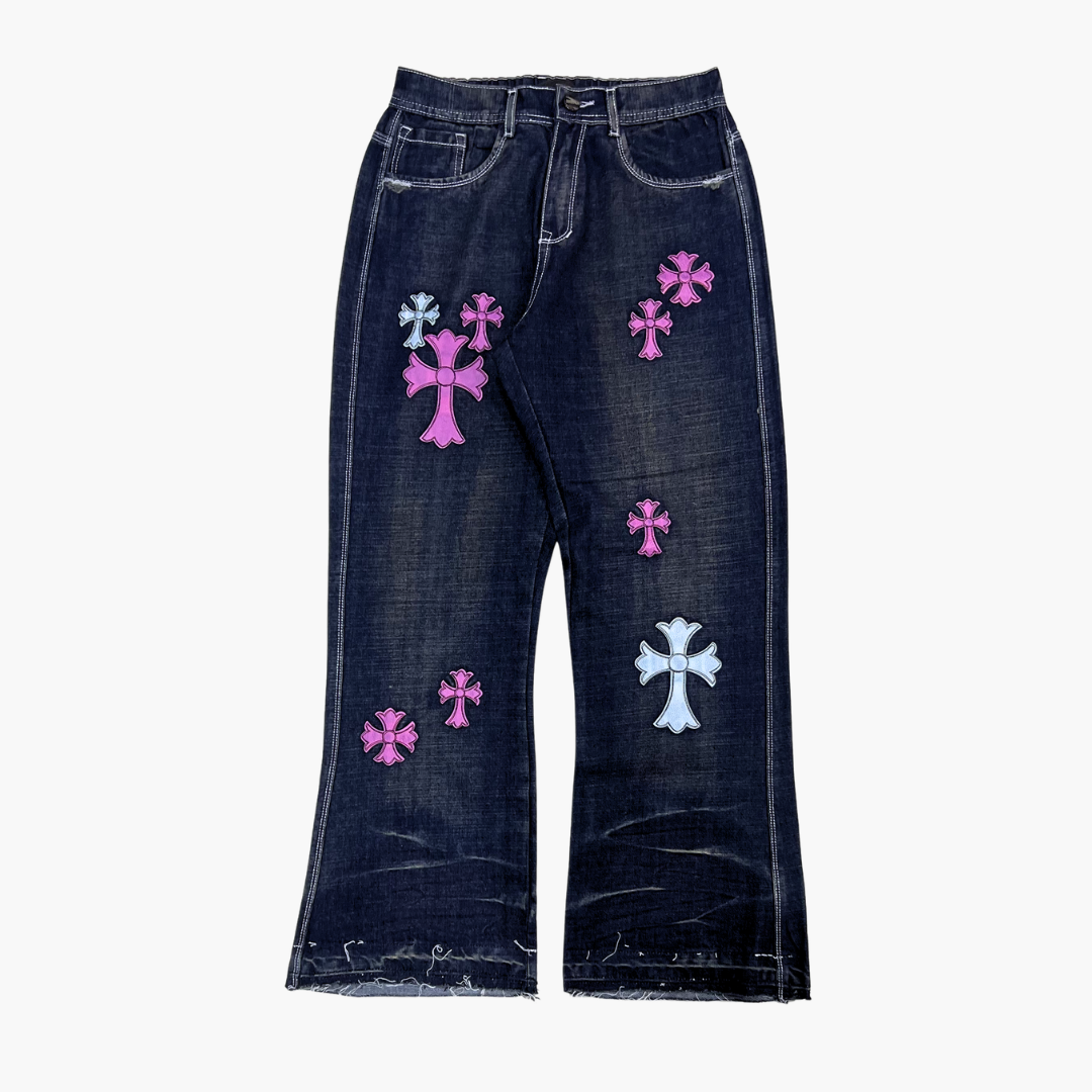 Flared Semi Baggy Jean ETERNAL | Jean Flared Semi Baggy de Moda Streetwear - Nodoka Magik