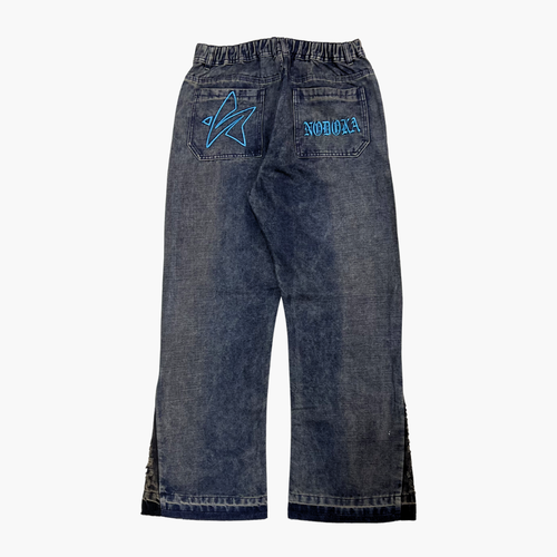 Flared Semi Baggy Jean ETERNAL | Jean Flared Semi Baggy de Moda Streetwear - Nodoka Magik