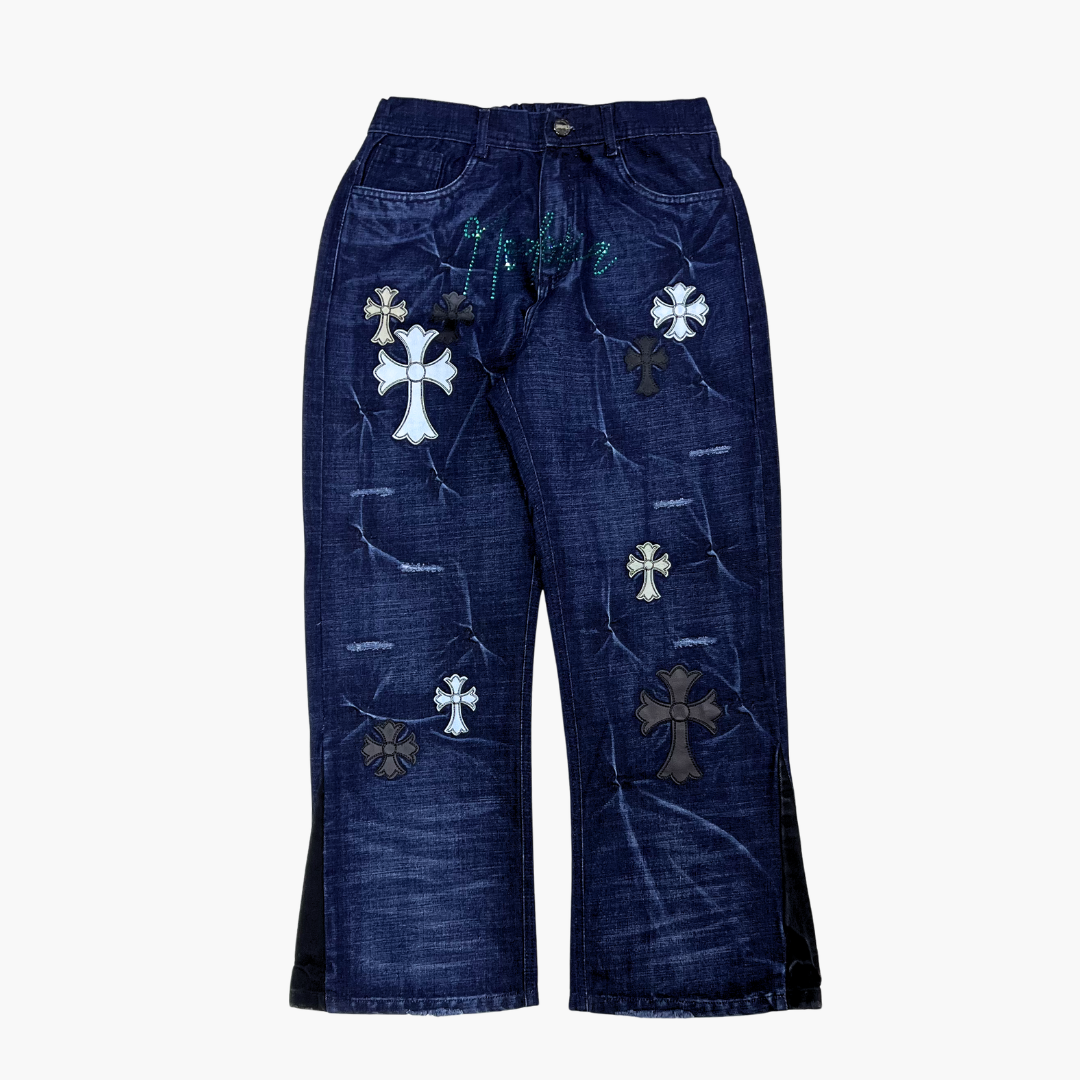 Flared Semi Baggy Jean ETERNAL | Jean Flared Semi Baggy de Moda Streetwear - Nodoka Magik
