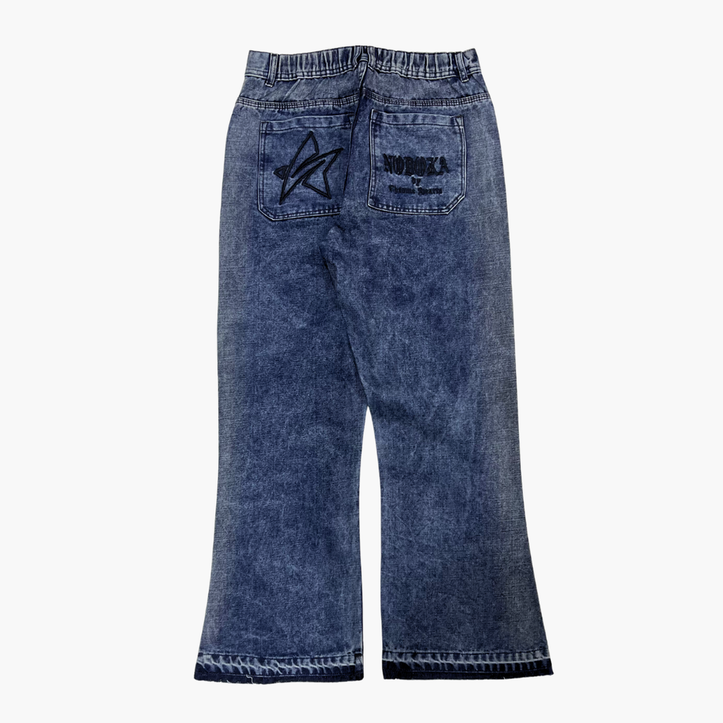 Flared Semi Baggy Jean Nodoka | Jean Flared Semi Baggy de Moda Streetwear - Nodoka Magik