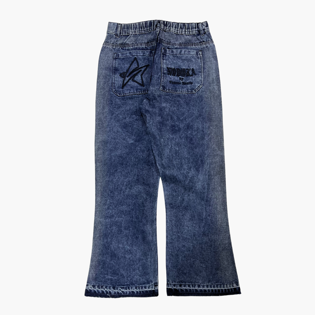 Flared Semi Baggy Jean Nodoka | Jean Flared Semi Baggy de Moda Streetwear - Nodoka Magik
