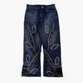 Flared Semi Baggy Jean Eyes | Jean Flared Semi Baggy de Moda Streetwear - Nodoka Magik