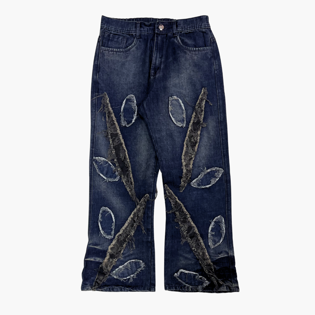 Flared Semi Baggy Jean Eyes | Jean Flared Semi Baggy de Moda Streetwear - Nodoka Magik