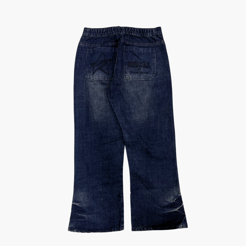 Flared Semi Baggy Jean Eyes | Jean Flared Semi Baggy de Moda Streetwear - Nodoka Magik