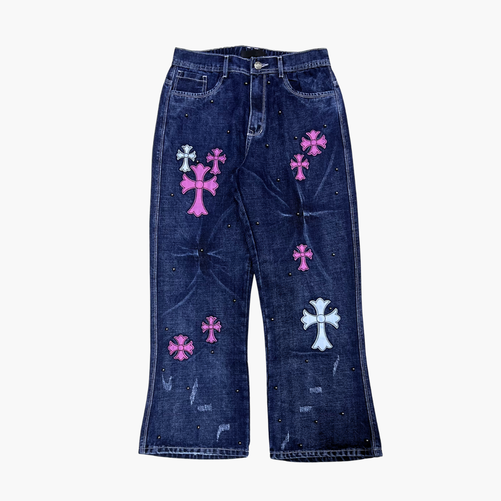 Flared Semi Baggy Jean ETERNAL | Jean Flared Semi Baggy de Moda Streetwear - Nodoka Magik