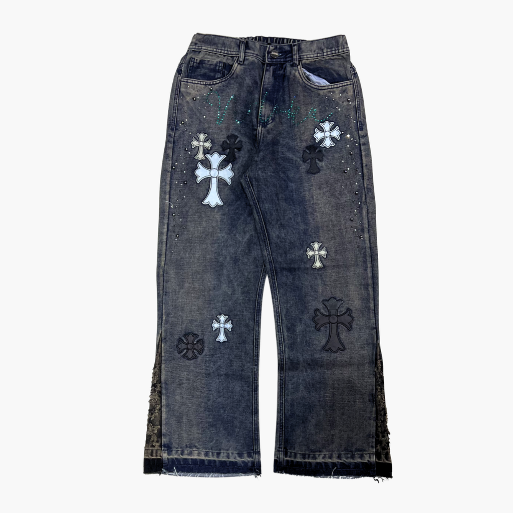 Flared Semi Baggy Jean ETERNAL | Jean Flared Semi Baggy de Moda Streetwear - Nodoka Magik