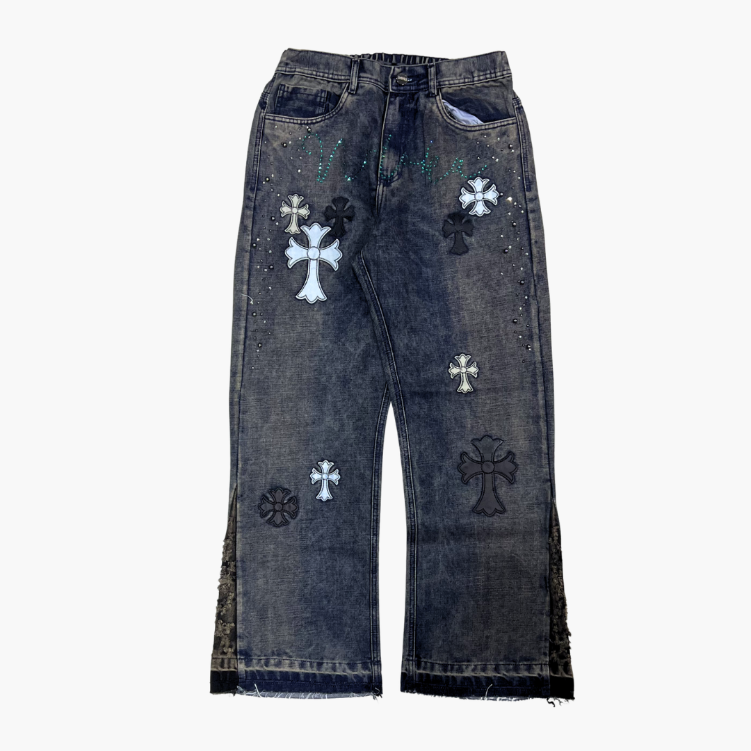 Flared Semi Baggy Jean ETERNAL | Jean Flared Semi Baggy de Moda Streetwear - Nodoka Magik