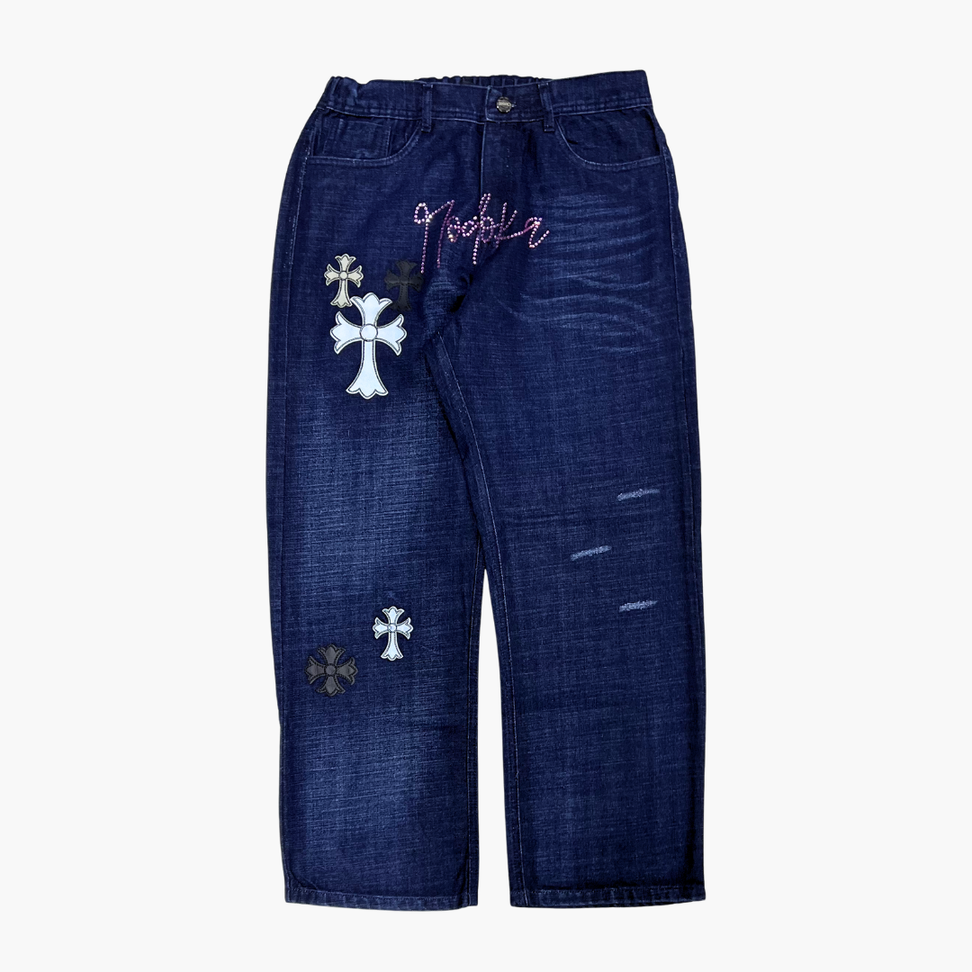 Semi Baggy Jean ETERNAL | Jean Semi Baggy de Moda Streetwear - Nodoka Magik