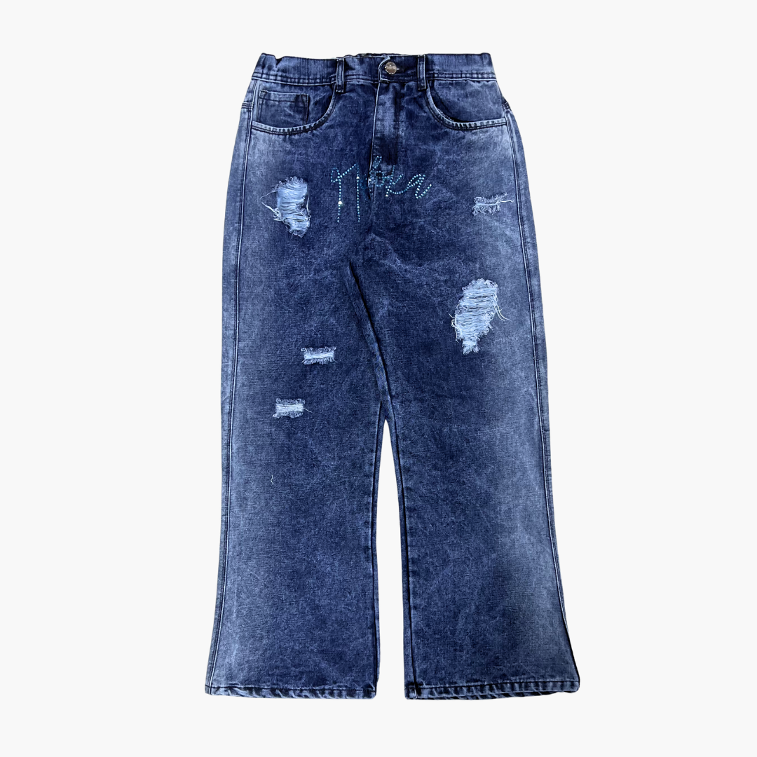 Flared Semi Baggy Jean Nodoka | Jean Flared Semi Baggy de Moda Streetwear - Nodoka Magik