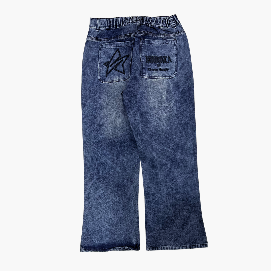 Flared Semi Baggy Jean Nodoka | Jean Flared Semi Baggy de Moda Streetwear - Nodoka Magik