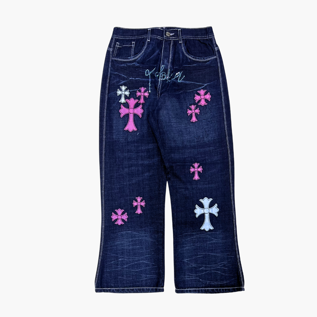 Flared Semi Baggy Jean ETERNAL | Jean Flared Semi Baggy de Moda Streetwear - Nodoka Magik