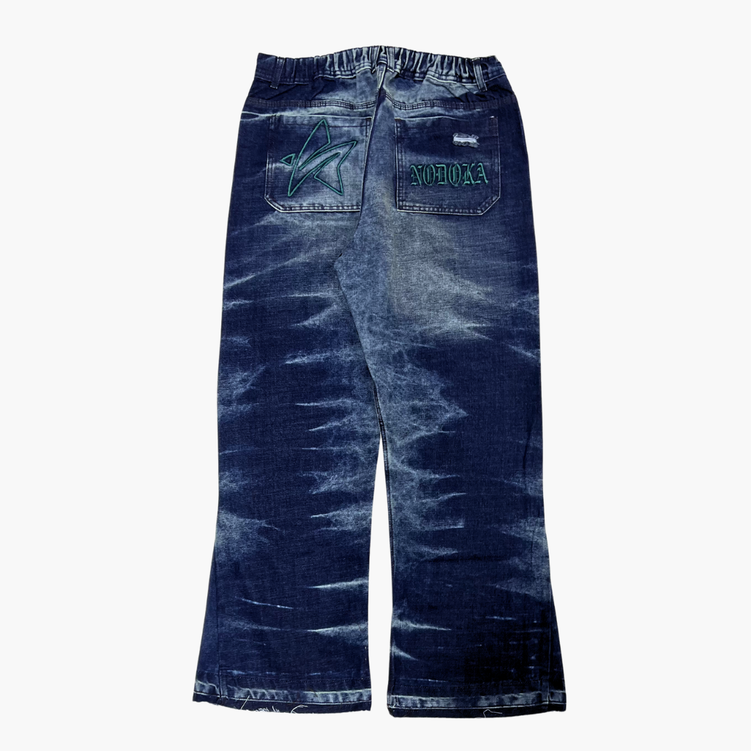 Flared Semi Baggy Jean Eyes | Jean Flared Semi Baggy de Moda Streetwear - Nodoka Magik