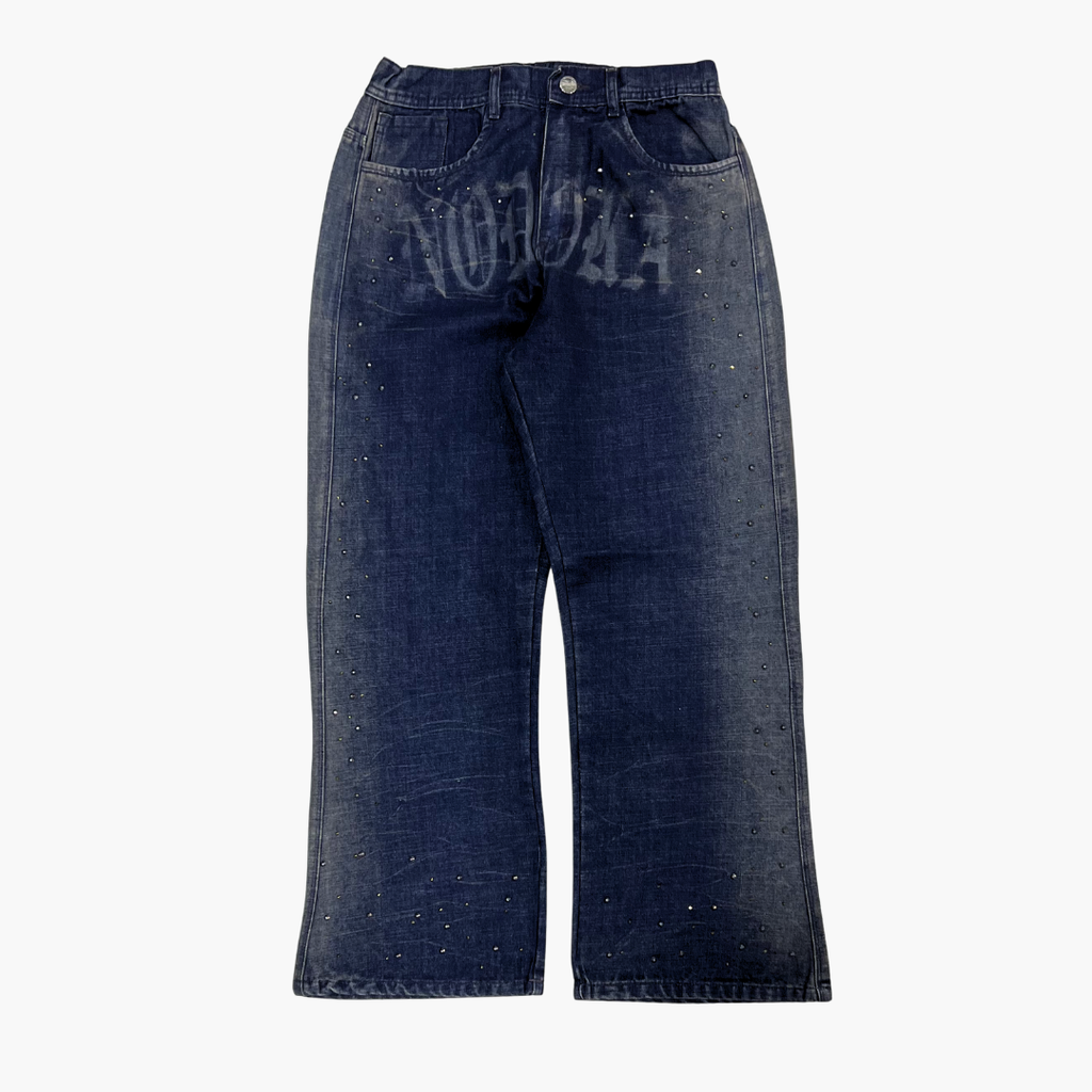 Flared Semi Baggy Jean Ghost | Jean Flared Semi Baggy de Moda Streetwear - Nodoka Magik