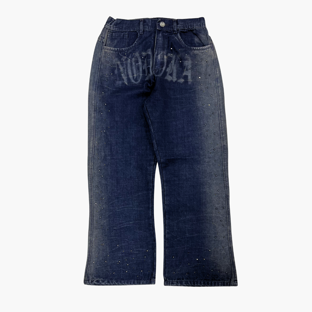 Flared Semi Baggy Jean Ghost | Jean Flared Semi Baggy de Moda Streetwear - Nodoka Magik