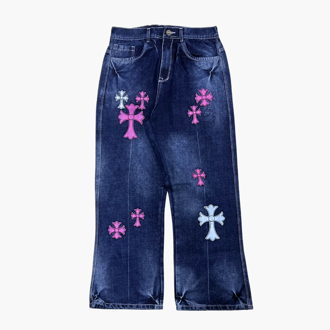 Flared Semi Baggy Jean ETERNAL | Jean Flared Semi Baggy de Moda Streetwear - Nodoka Magik