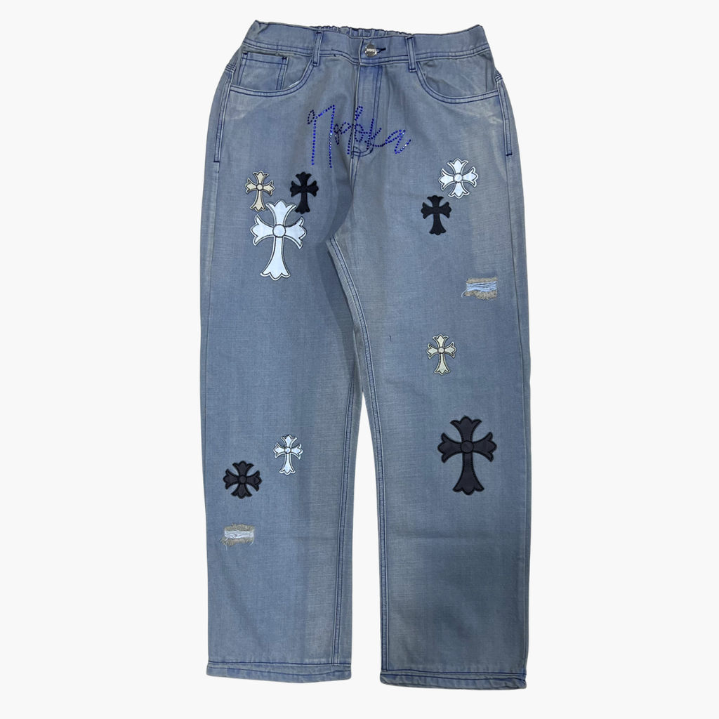 Semi Baggy Jean ETERNAL | Jean Semi Baggy de Moda Streetwear - Nodoka Magik