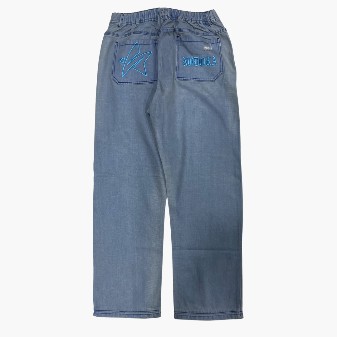 Semi Baggy Jean ETERNAL | Jean Semi Baggy de Moda Streetwear - Nodoka Magik