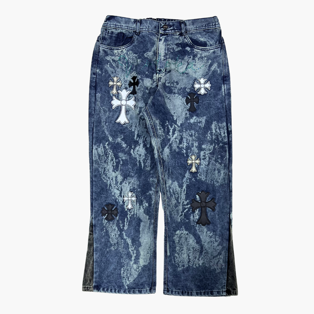 Flared Semi Baggy Jean ETERNAL | Jean Flared Semi Baggy de Moda Streetwear - Nodoka Magik