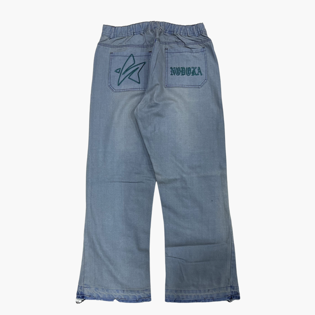 Flared Semi Baggy Jean Nodoka | Jean Flared Semi Baggy de Moda Streetwear - Nodoka Magik